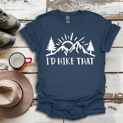 Retro Vinatge Outdoor Nature I'd Hike That V4 T-Shirt