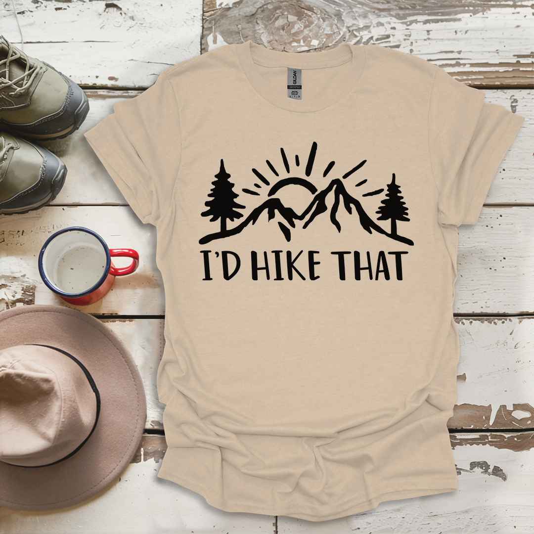 Retro Vinatge Outdoor Nature I'd Hike That V4 T-Shirt
