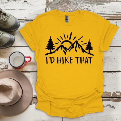 Retro Vinatge Outdoor Nature I'd Hike That V4 T-Shirt