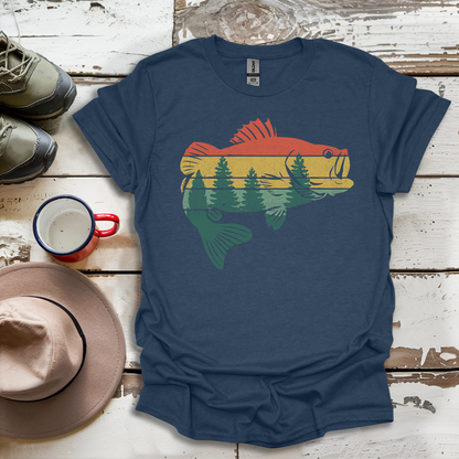 Fly Fishing Outdoor Forest Nature Fisherman Wildlife V4 T-Shirt