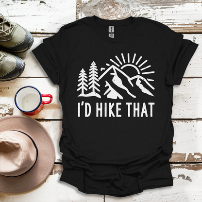 Retro Vinatge Outdoor Nature I'd Hike That V5 T-Shirt