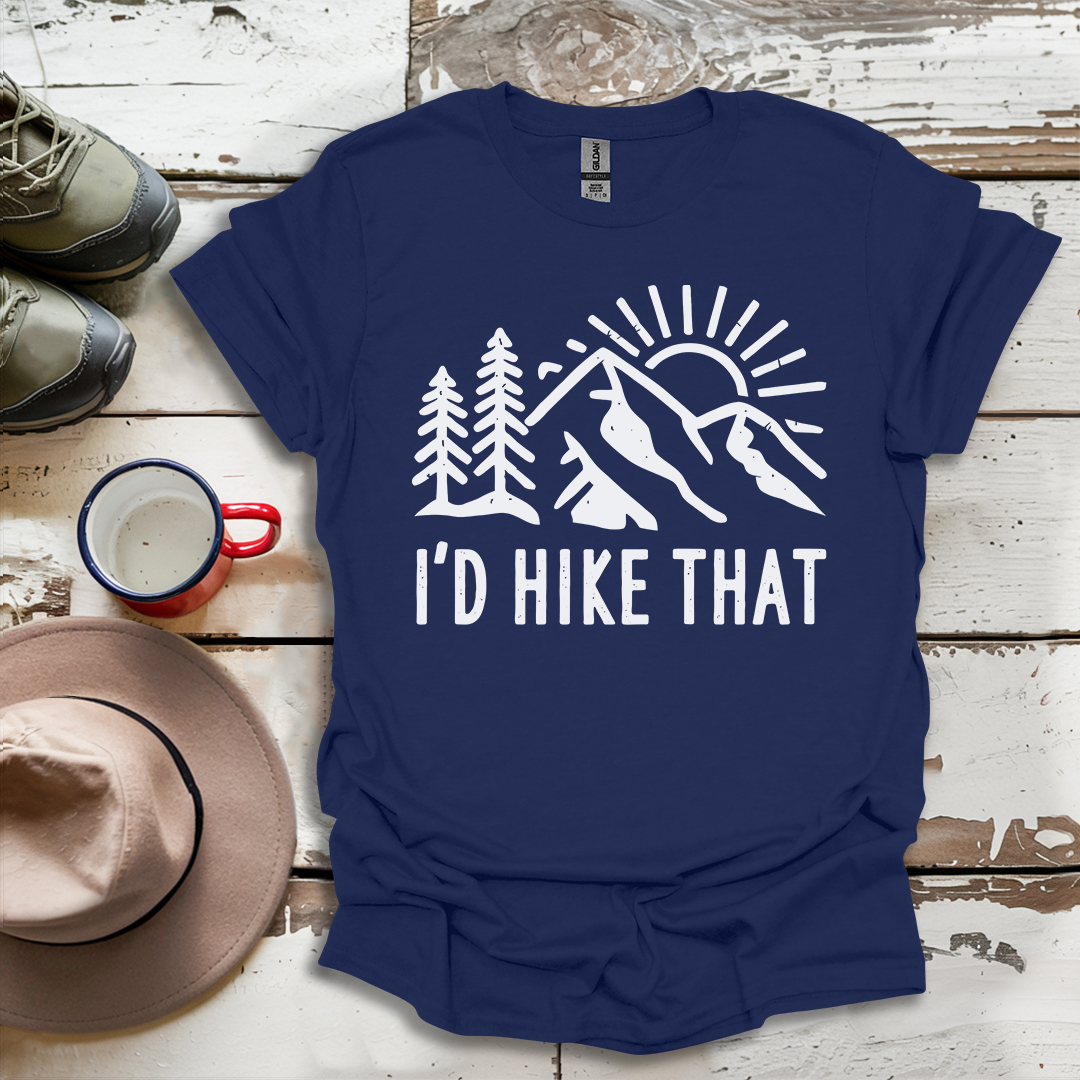 Retro Vinatge Outdoor Nature I'd Hike That V5 T-Shirt