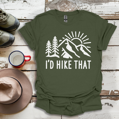 Retro Vinatge Outdoor Nature I'd Hike That V5 T-Shirt