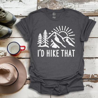 Retro Vinatge Outdoor Nature I'd Hike That V5 T-Shirt