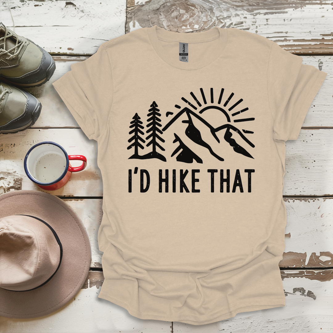 Retro Vinatge Outdoor Nature I'd Hike That V5 T-Shirt