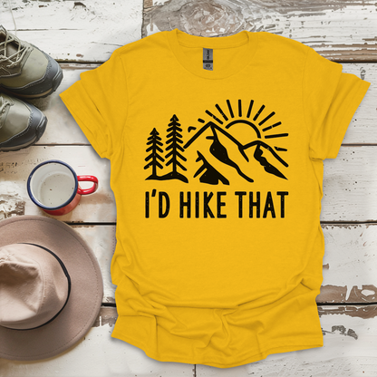 Retro Vinatge Outdoor Nature I'd Hike That V5 T-Shirt
