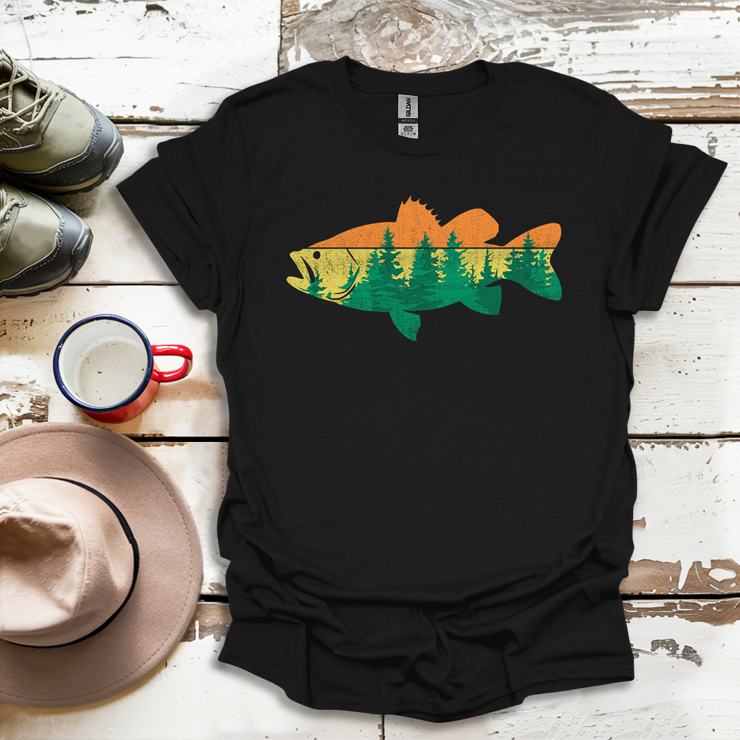 Fly Fishing Outdoor Forest Nature Fisherman Wildlife V1 T-Shirt
