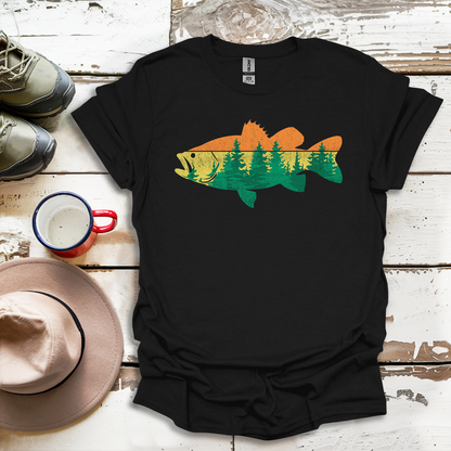 Fly Fishing Outdoor Forest Nature Fisherman Wildlife V1 T-Shirt