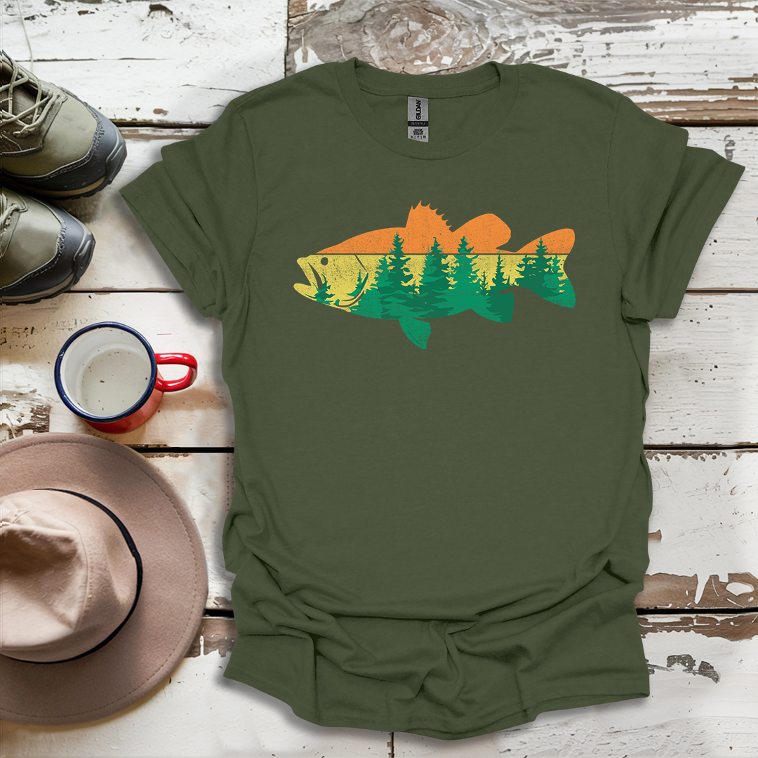 Fly Fishing Outdoor Forest Nature Fisherman Wildlife V1 T-Shirt