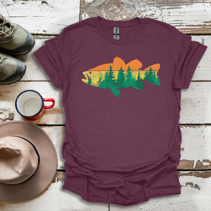 Fly Fishing Outdoor Forest Nature Fisherman Wildlife V1 T-Shirt