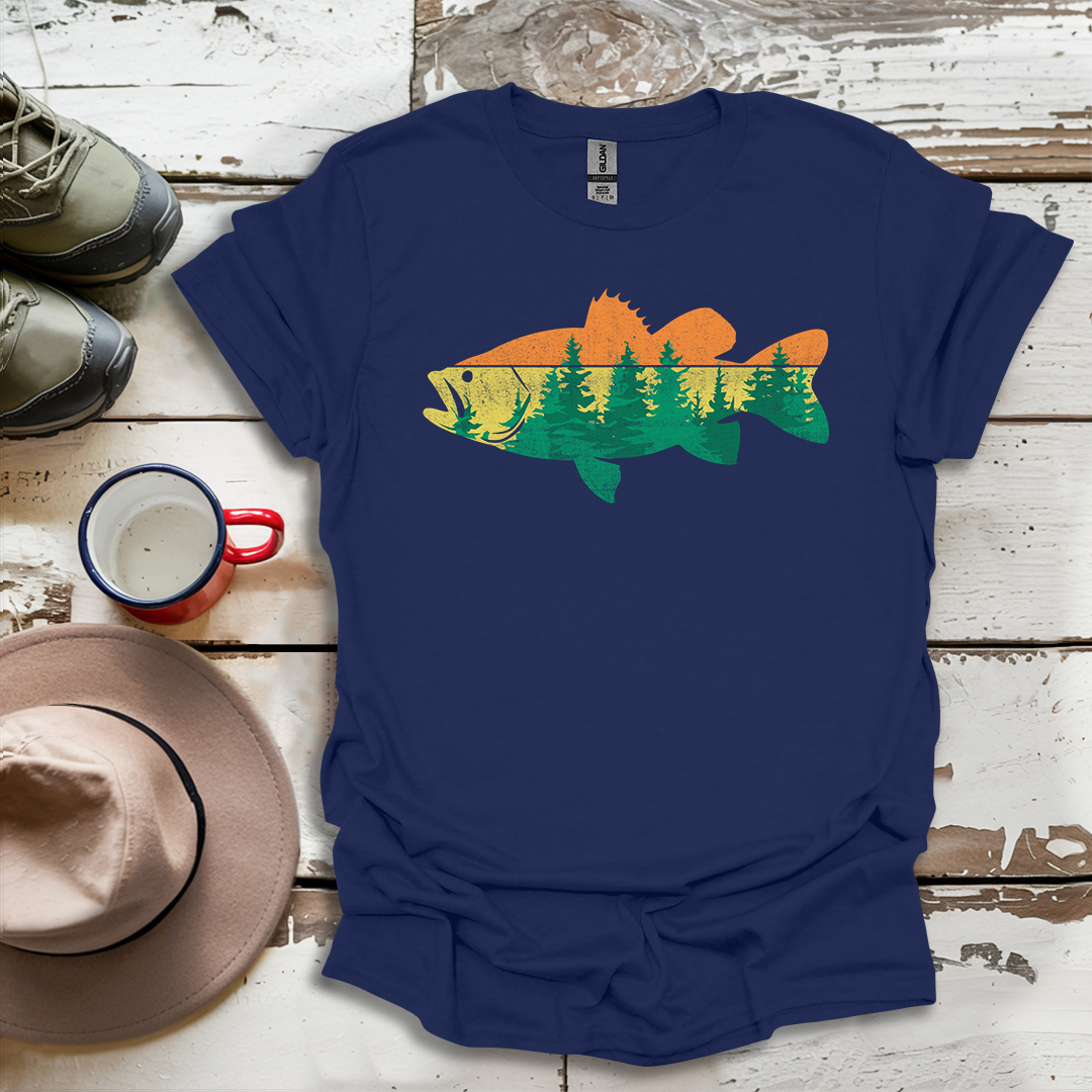 Fly Fishing Outdoor Forest Nature Fisherman Wildlife V1 T-Shirt