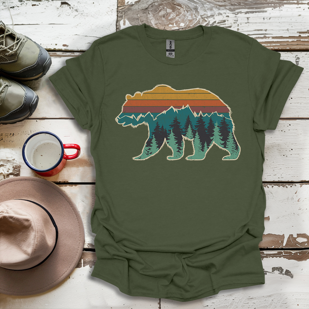 Bear Mountain Retro Vintage V1 T-Shirt