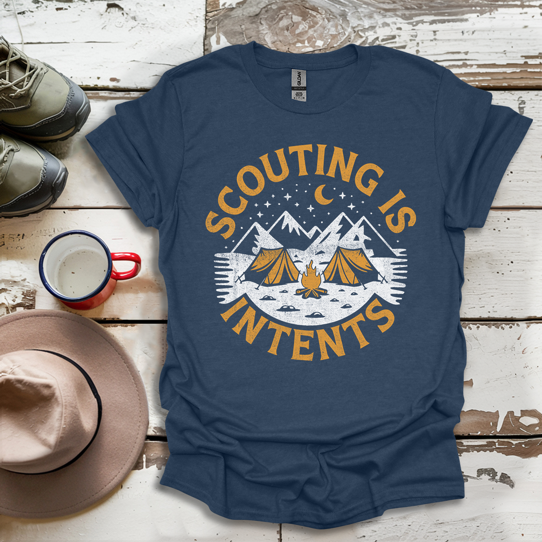 Hiking Outdoor Nature  Scouting Is Intents V4 T-Shirt