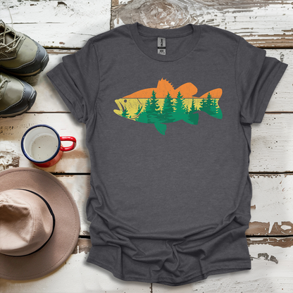 Fly Fishing Outdoor Forest Nature Fisherman Wildlife V1 T-Shirt