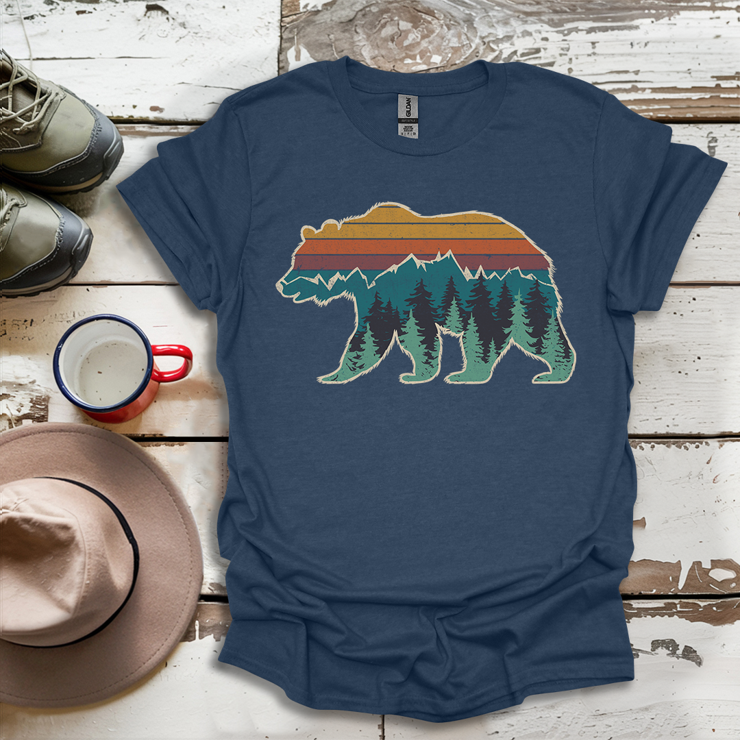 Bear Mountain Retro Vintage V1 T-Shirt