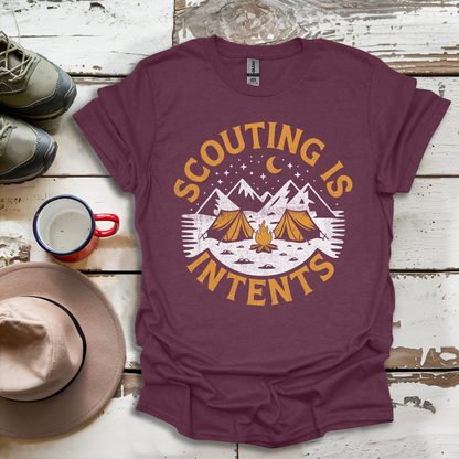 Hiking Outdoor Nature  Scouting Is Intents V4 T-Shirt